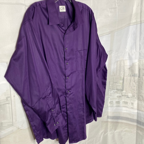 Geoffrey Beene Other - Gently worn deep purple male button down Geoffrey Beene dress shirt. 18.5 neck